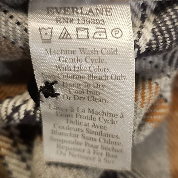 EVERLANE The Heavy Overshirt Plaid Button Down Men's L Shirt Jacket Anglercore - Picture 5 of 7